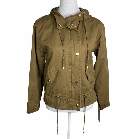 Bella Donna Hooded Waist String Anorak Jacket - Picture 1 of 12
